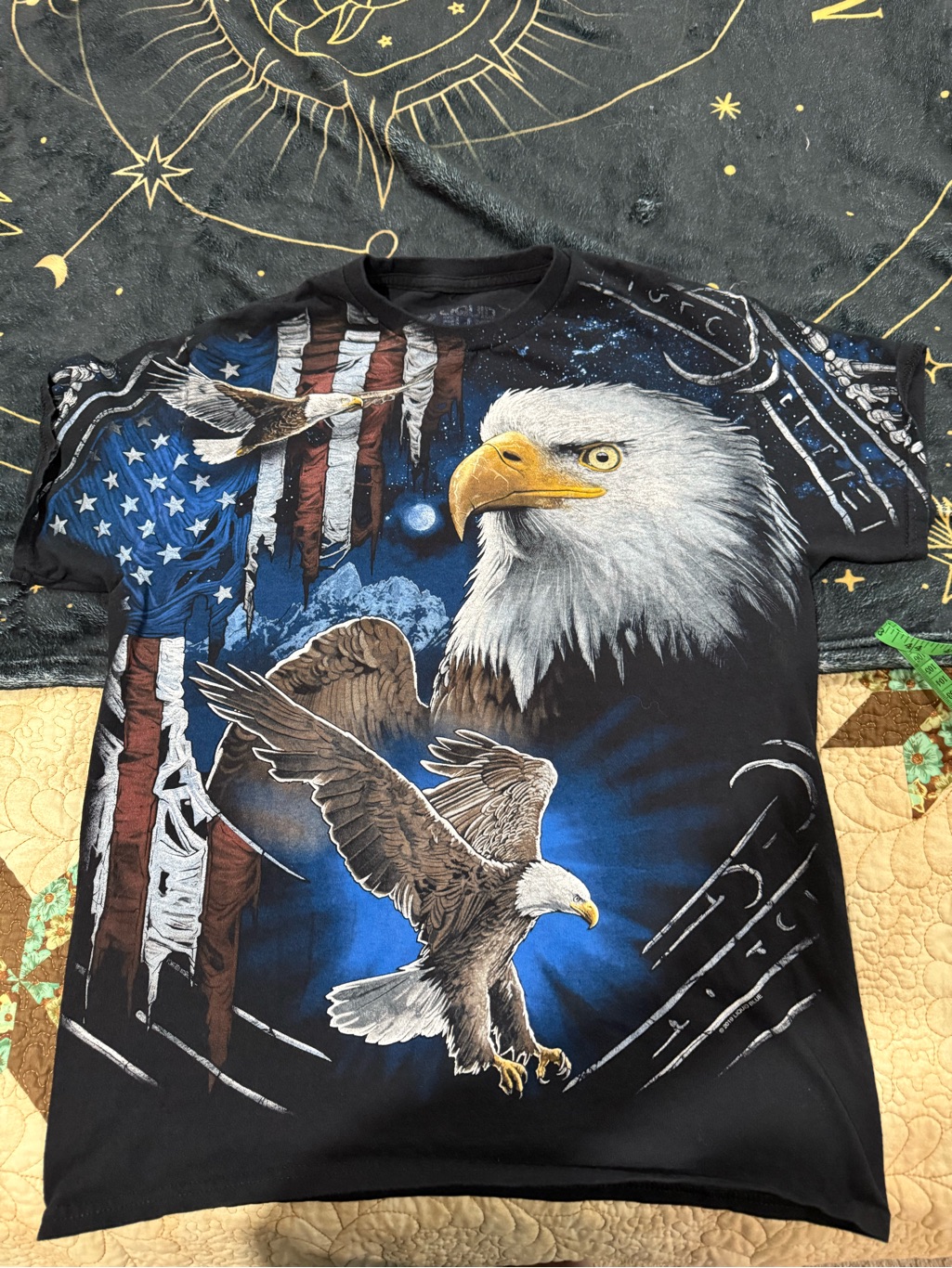 Liquid Blue Eagle Shirt Size M